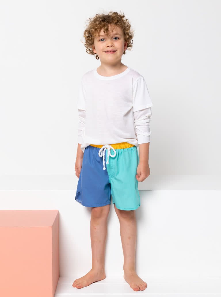 Bondi Board Short Size (2 - 14) - Paper Sewing Pattern - Style Arc - homesewn