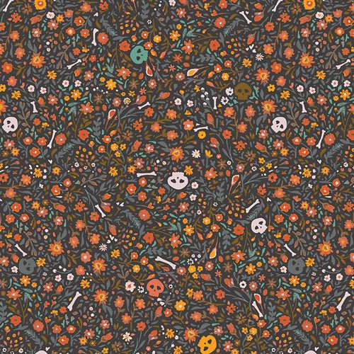 Boneyard - Ember - Enshadow - Halloween QUILTING COTTON/POPLIN - homesewn
