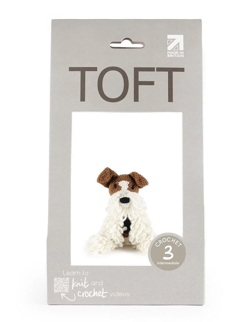 Brandon the Wire Fox Terrier Crochet Kit - homesewn