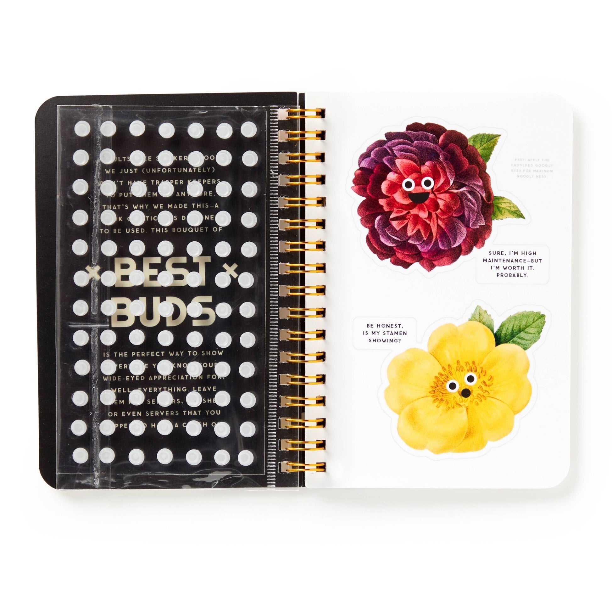 Brass Monkey Best Buds Googly Sticker Book - homesewn