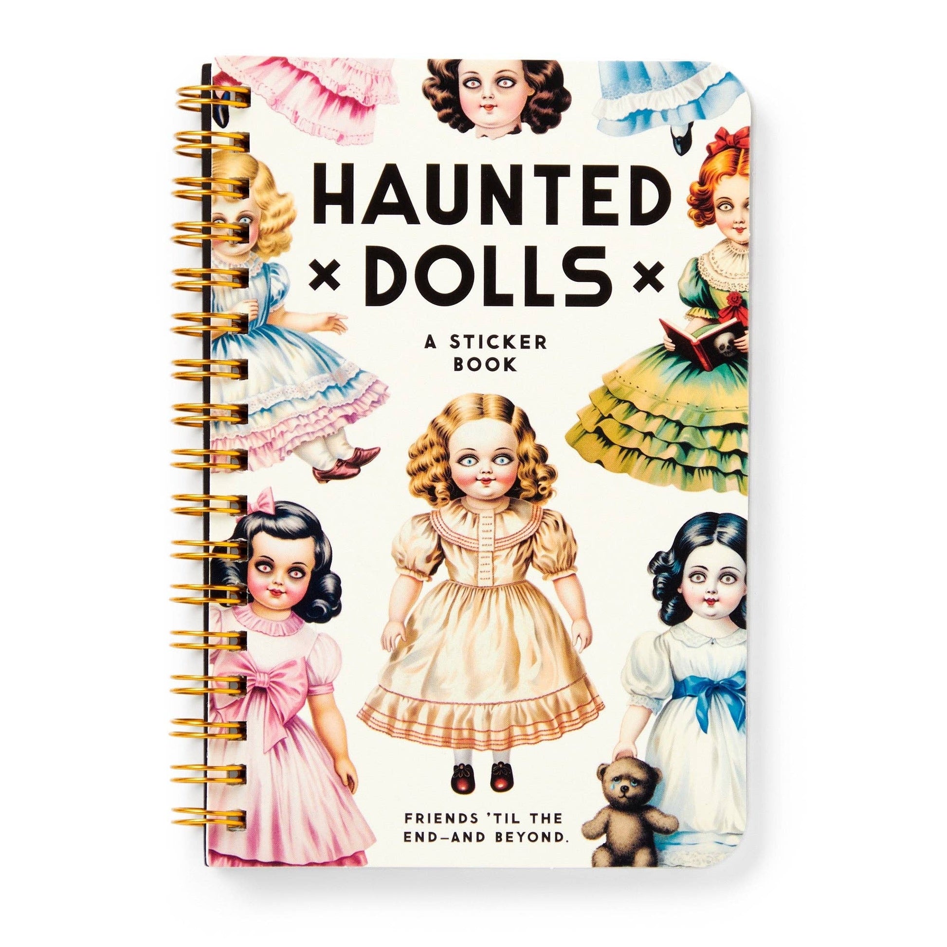 Brass Monkey Haunted Dolls Sticker Book - homesewn