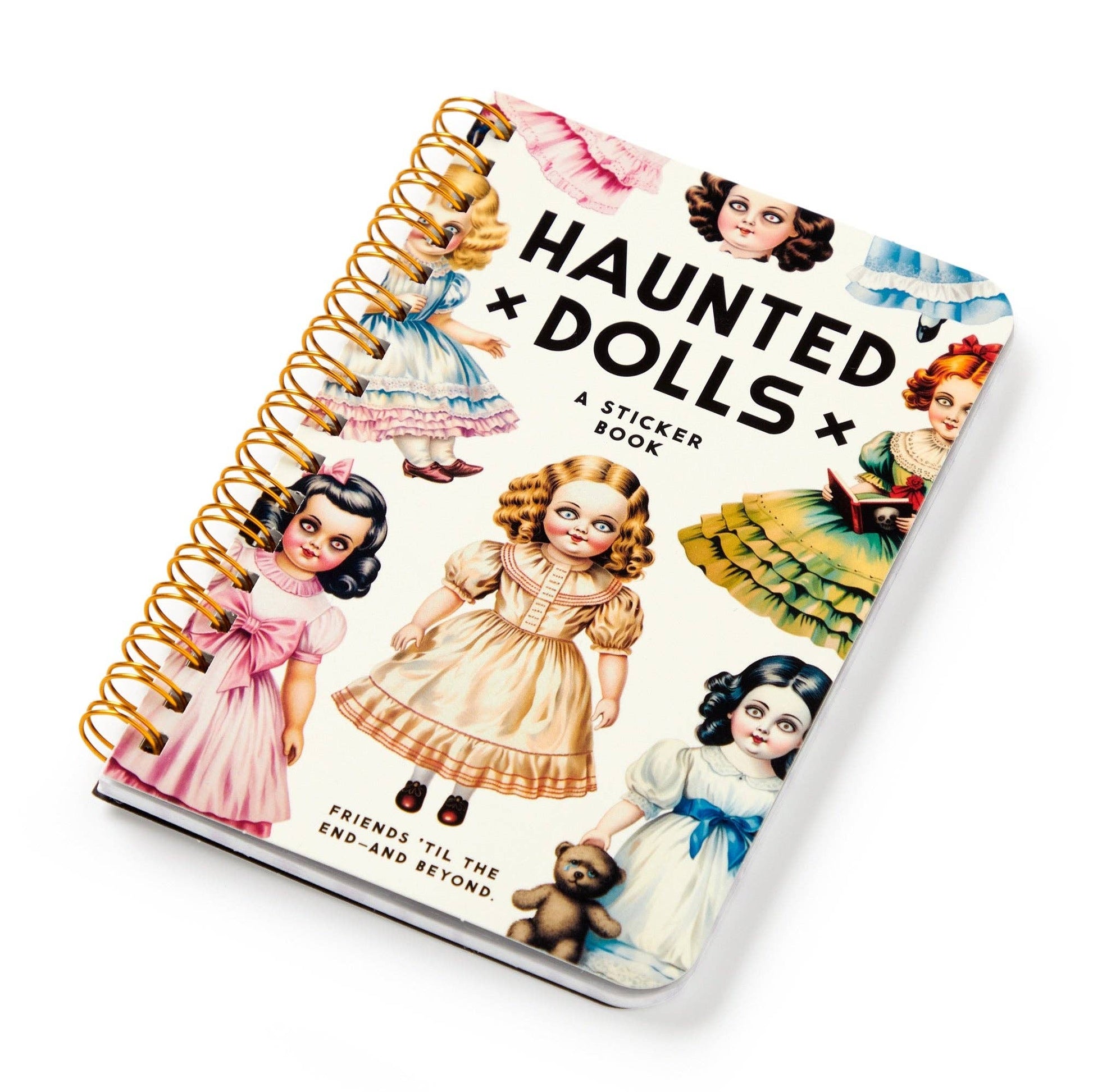 Brass Monkey Haunted Dolls Sticker Book - homesewn
