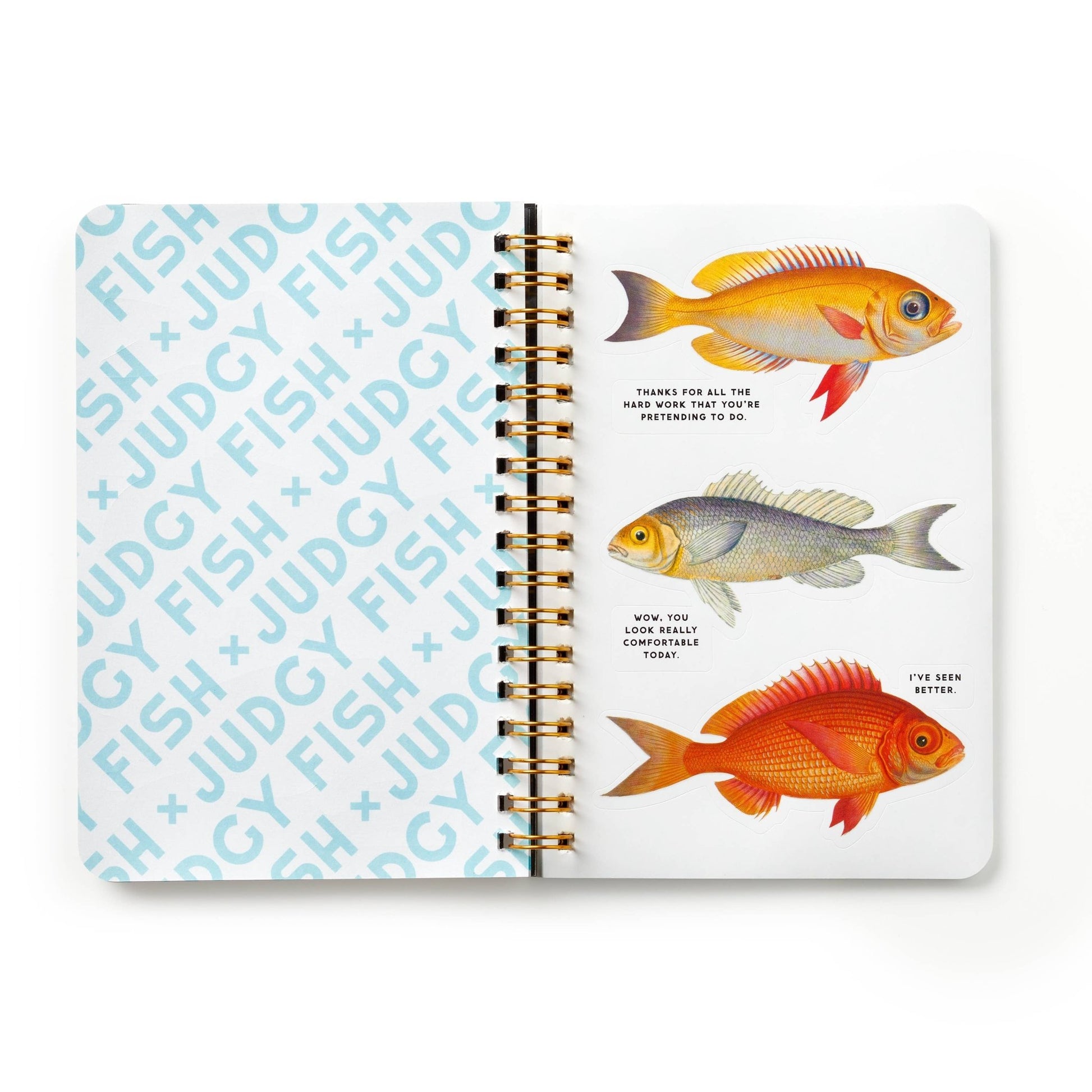 Brass Monkey Judgy Fish Sticker Book - homesewn