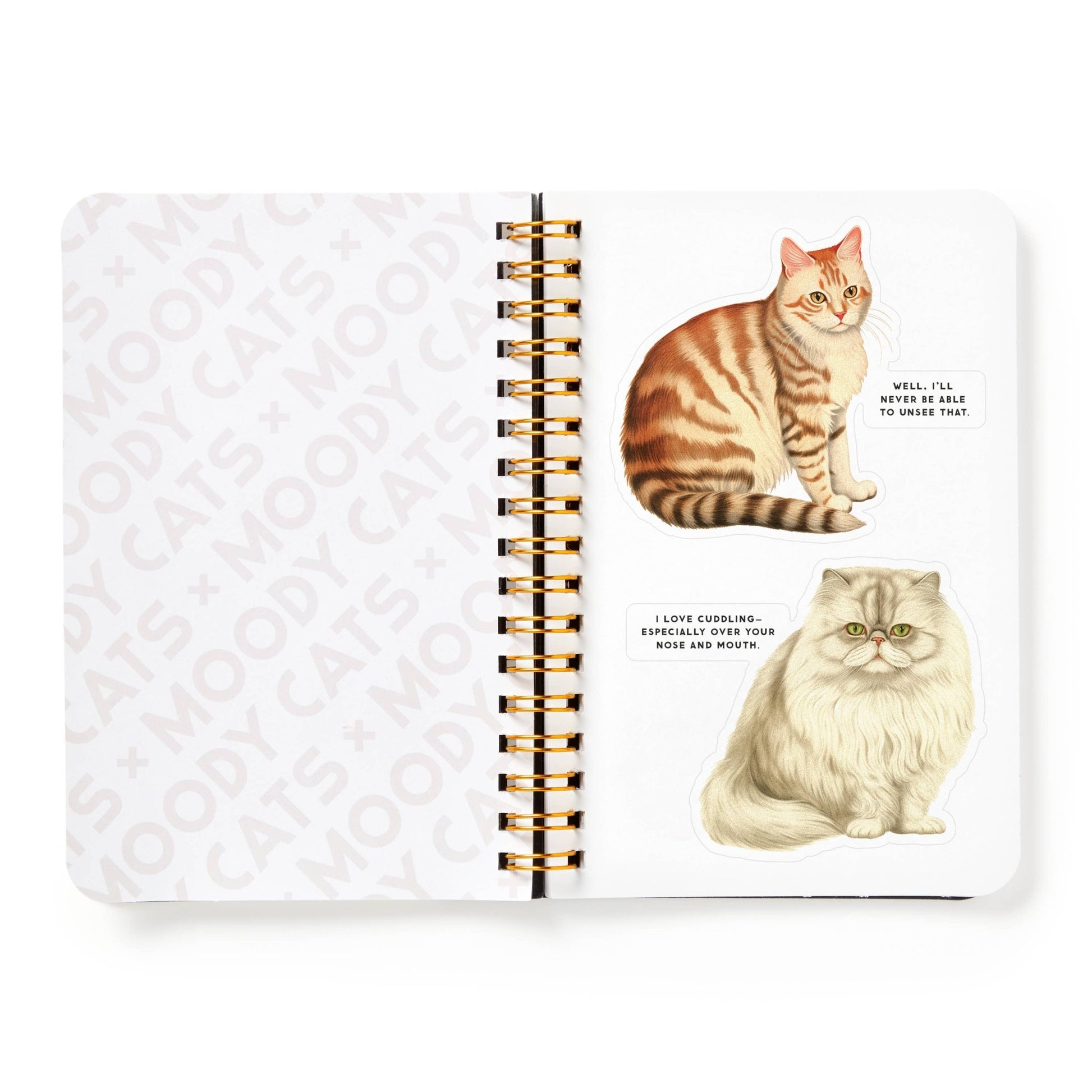 Brass Monkey Moody Cats Sticker Book - homesewn