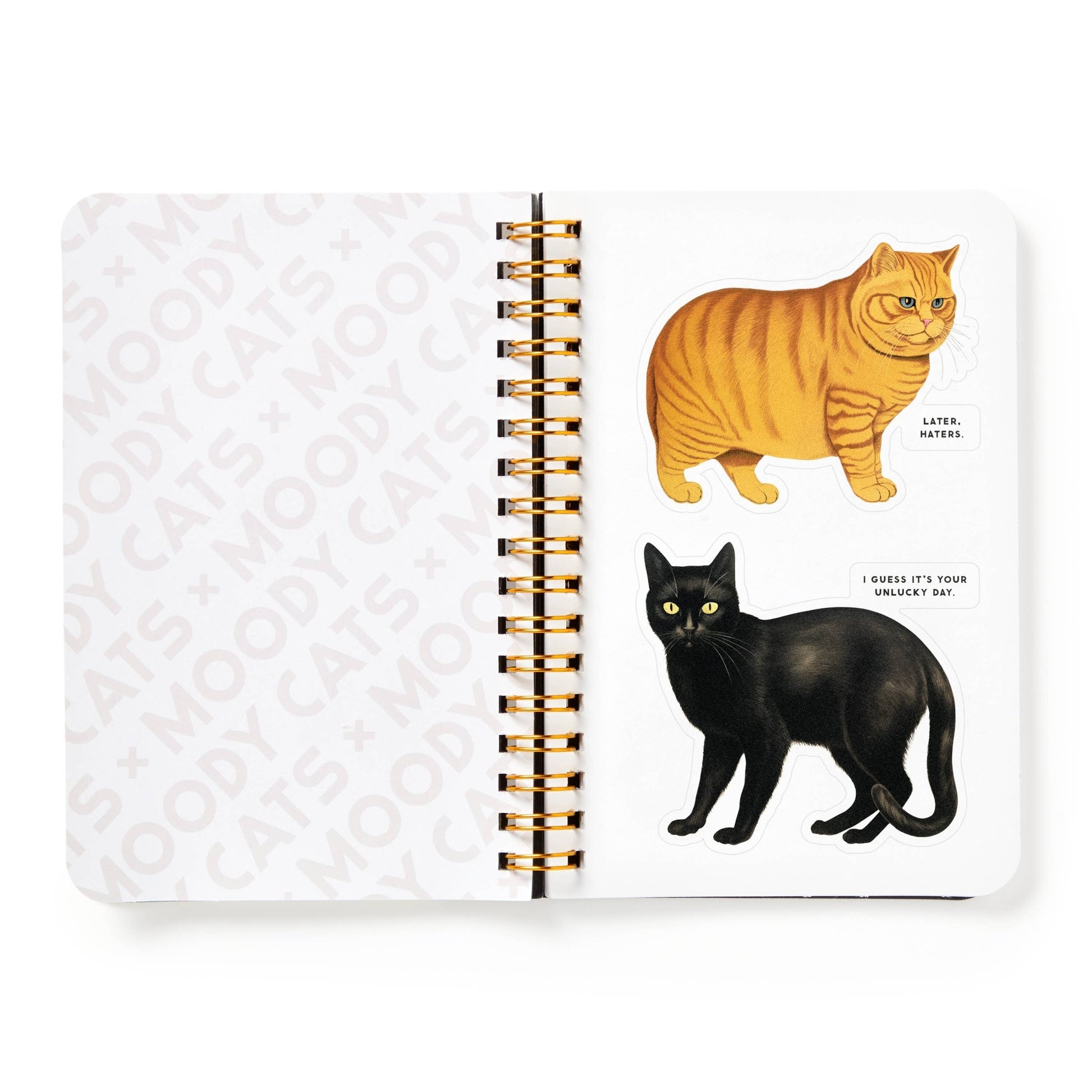 Brass Monkey Moody Cats Sticker Book - homesewn