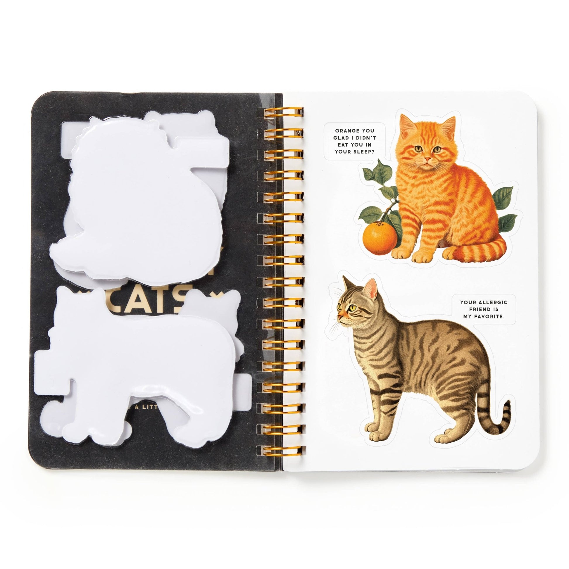 Brass Monkey Moody Cats Sticker Book - homesewn
