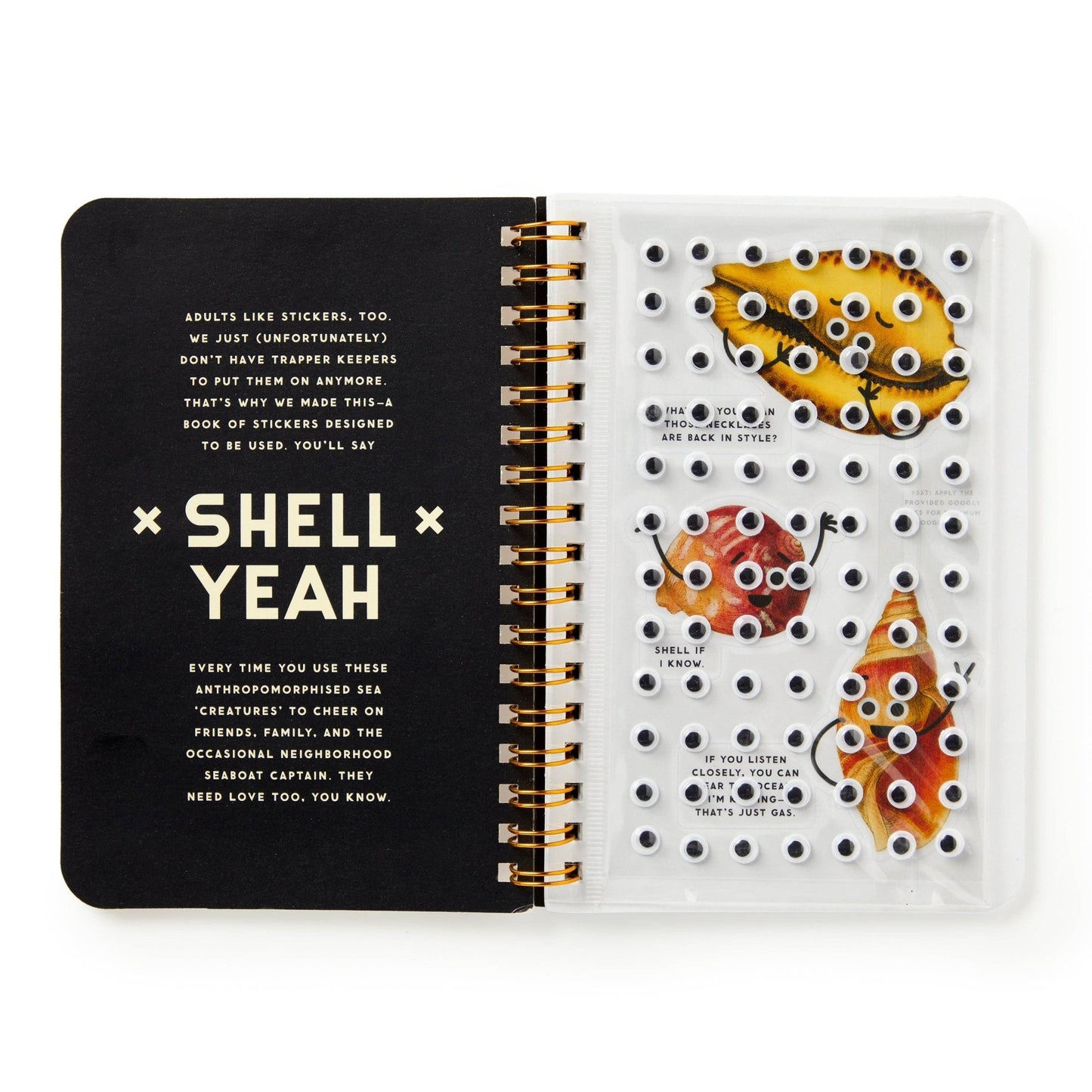 Brass Monkey Shell Yeah Sticker Book - homesewn