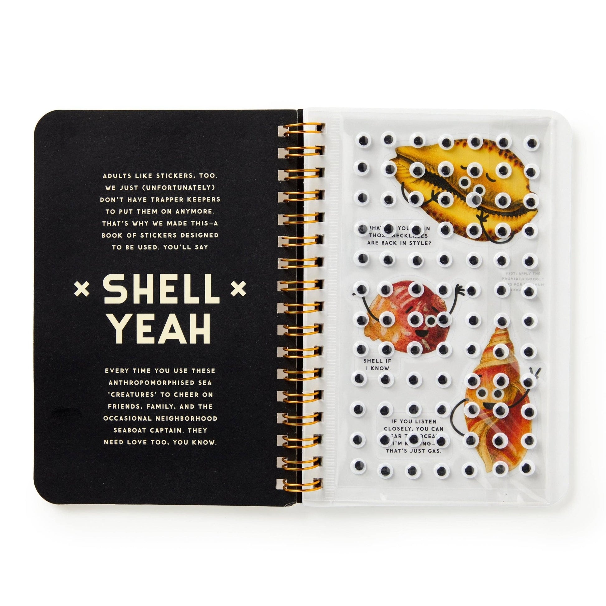 Brass Monkey Shell Yeah Sticker Book - homesewn