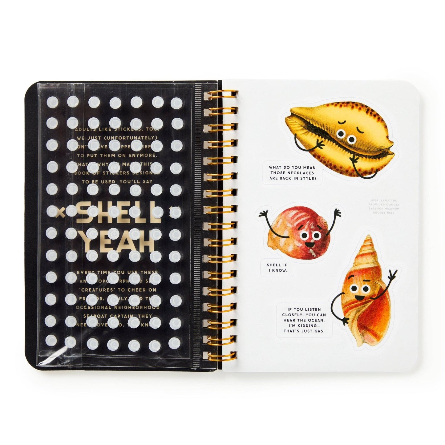 Brass Monkey Shell Yeah Sticker Book - homesewn