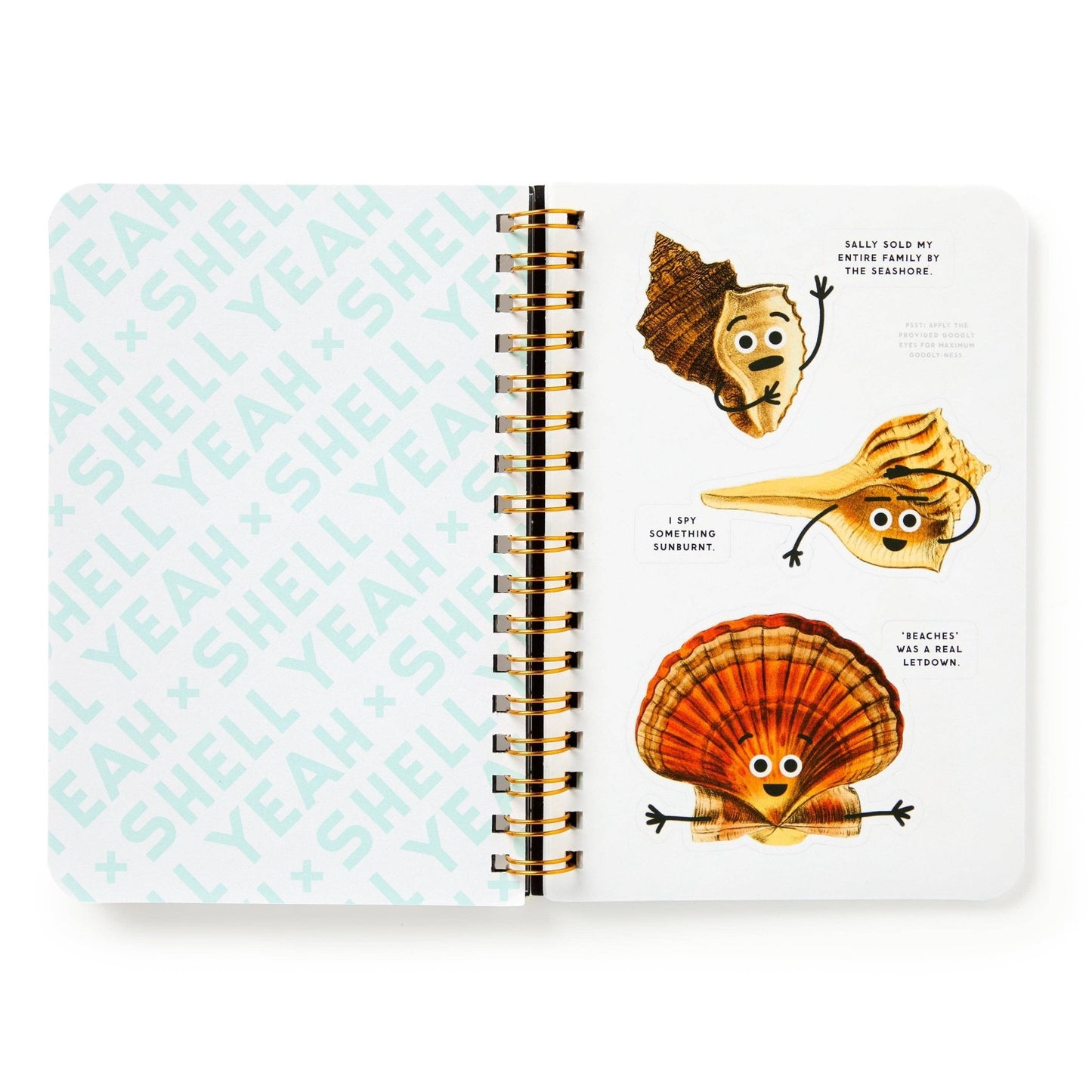 Brass Monkey Shell Yeah Sticker Book - homesewn
