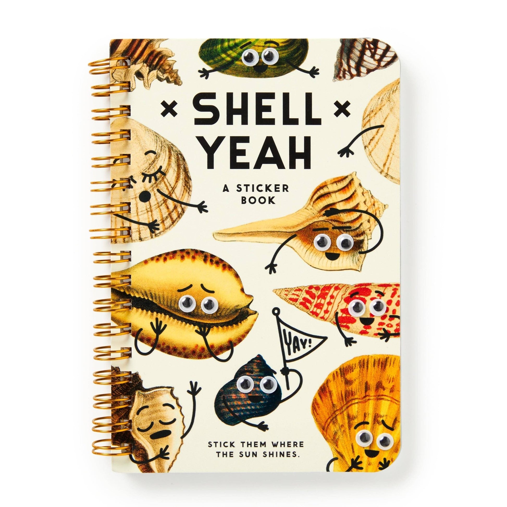 Brass Monkey Shell Yeah Sticker Book - homesewn