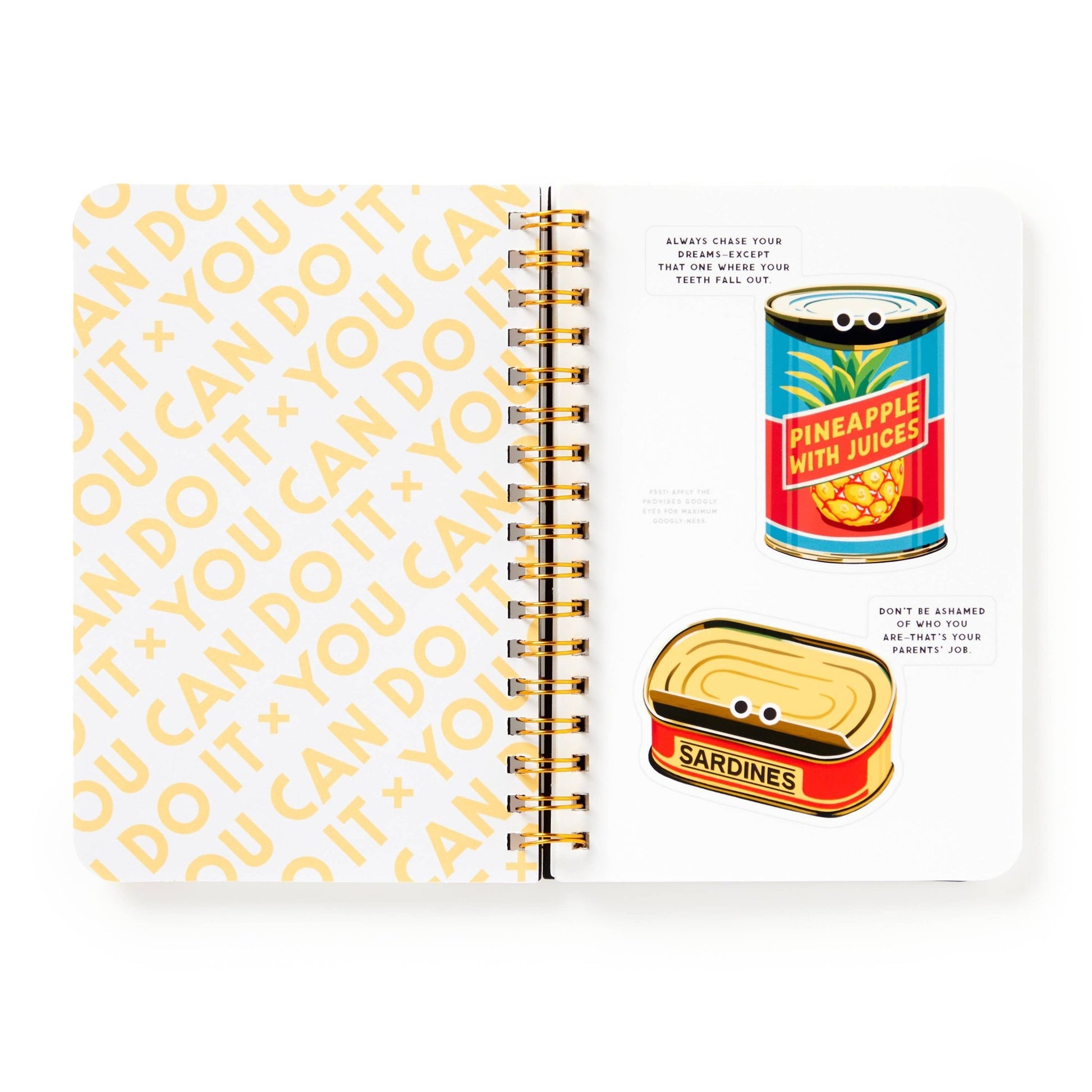 Brass Monkey You Can Do It Googly Sticker Book - homesewn