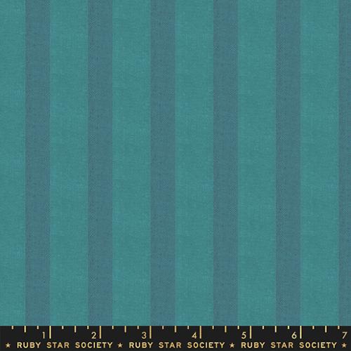 Breeze Stripe - Vintage Blue - Warp and Weft Moonglow - homesewn