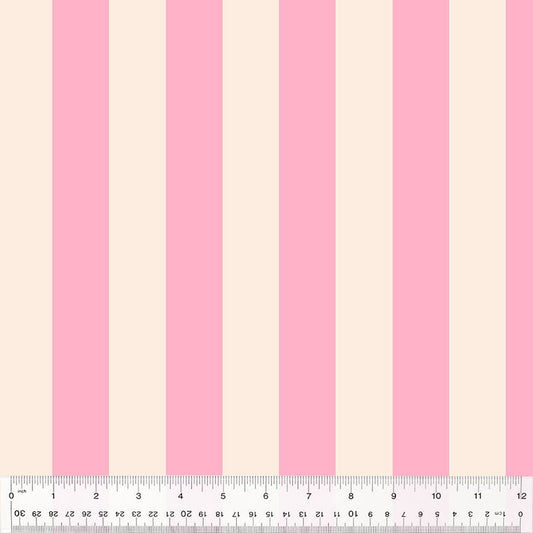 Broadstripe - Pink - Forestburgh Heather Ross - homesewn