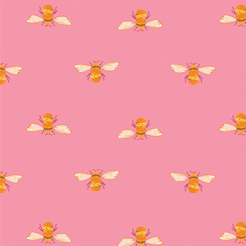 Bumble Blush - QUILTING COTTON/POPLIN - Marigold - homesewn