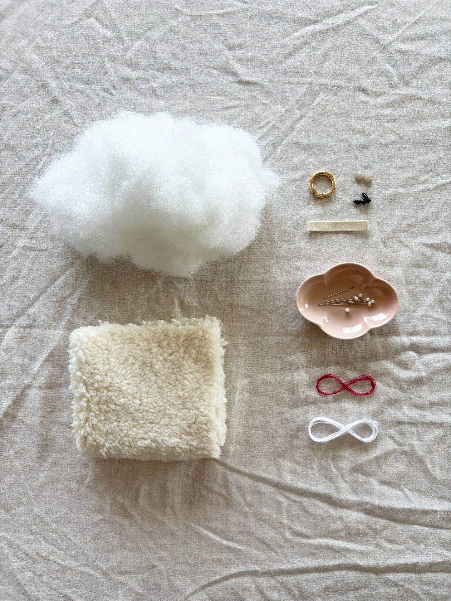 Bunny Bag Charm Craft Kit — Beginner Sewing Project - homesewn