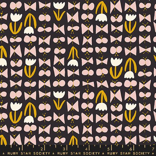 Butterflies - Soft Black - RS3081 16 - homesewn