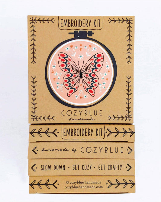 butterfly embroidery kit - homesewn
