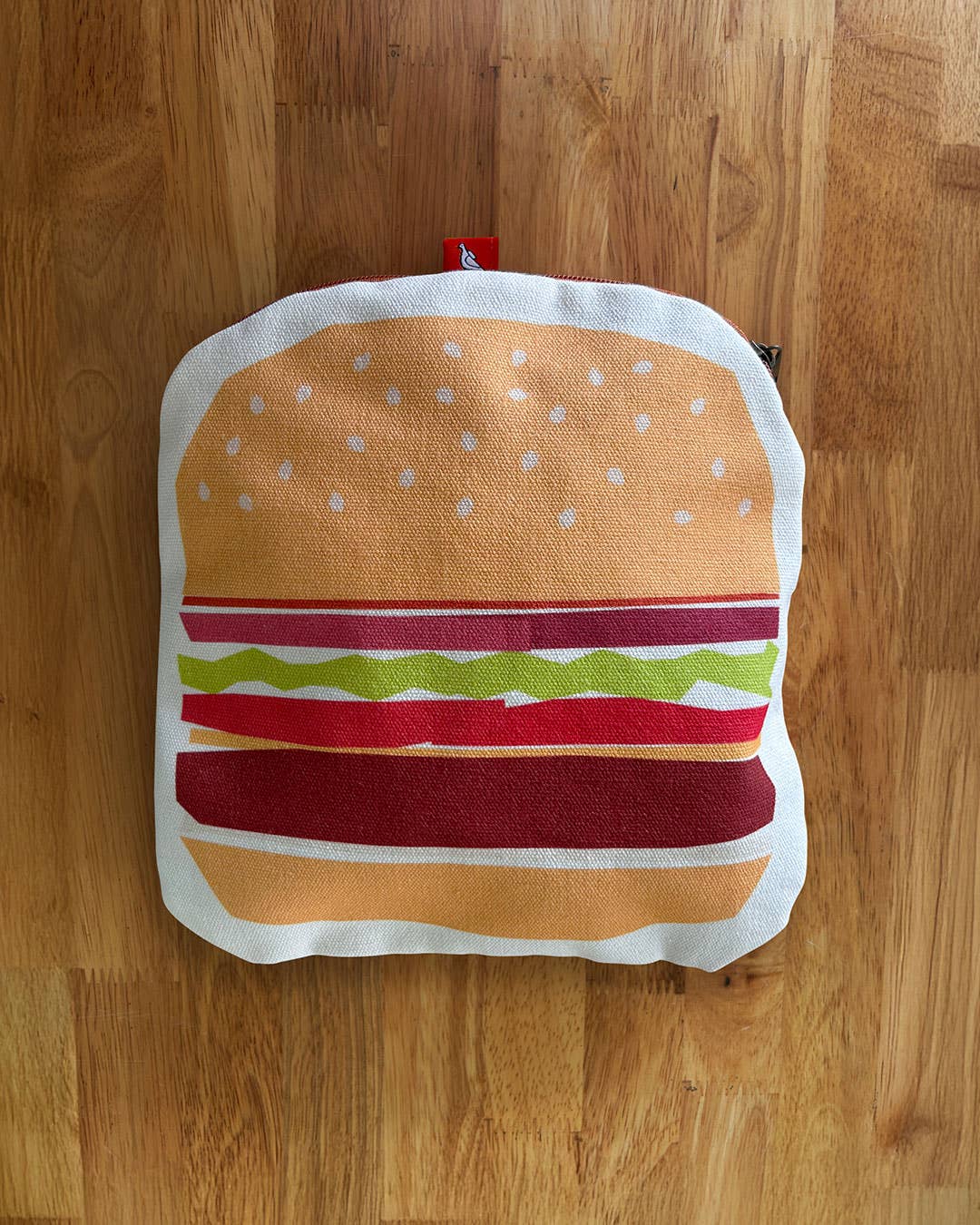 Hamburger Canvas Zipper Pouch/Pencil Case