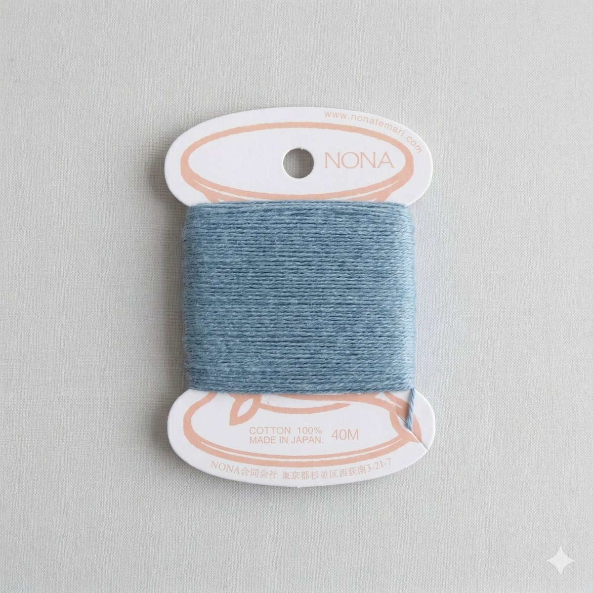 NONA Card Thread - Naturally Dyed Cotton Embroidery Thread (40m)