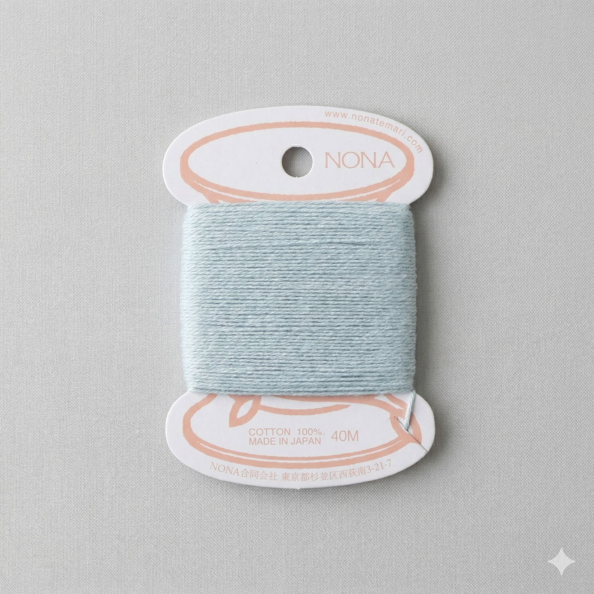 NONA Card Thread - Naturally Dyed Cotton Embroidery Thread (40m)