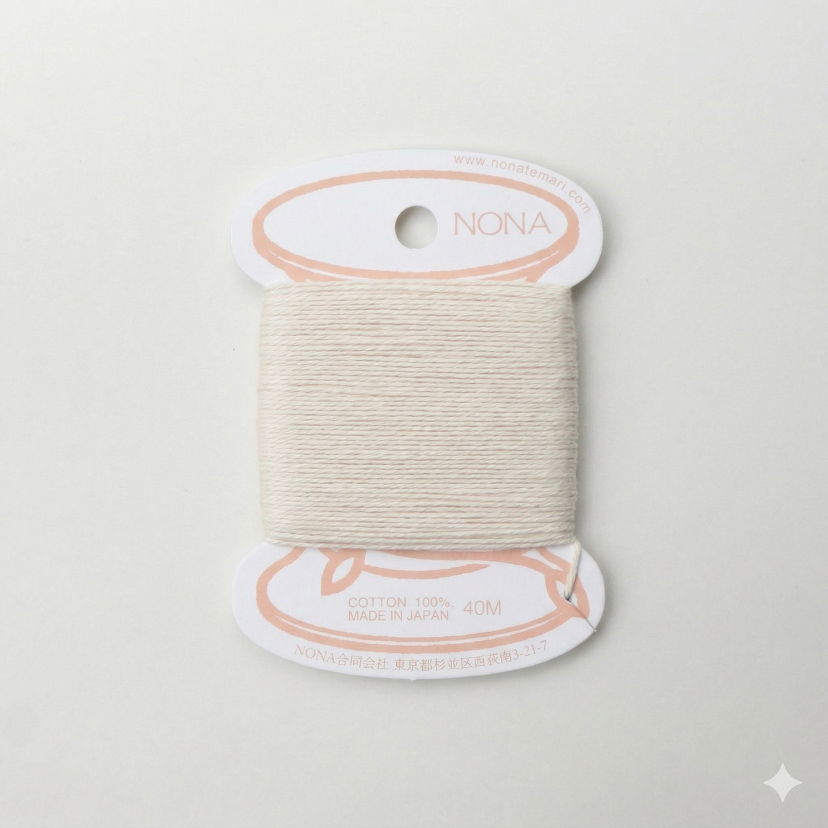NONA Card Thread - Naturally Dyed Cotton Embroidery Thread (40m)