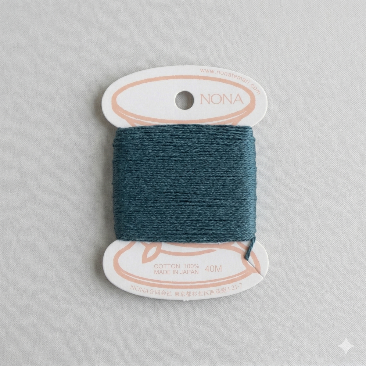 NONA Card Thread - Naturally Dyed Cotton Embroidery Thread (40m)