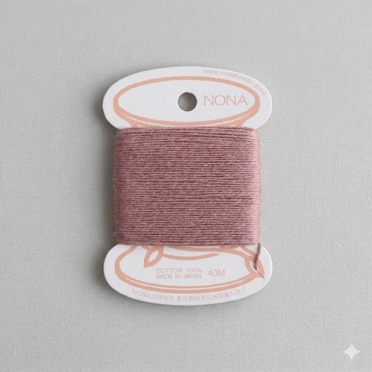 NONA Card Thread - Naturally Dyed Cotton Embroidery Thread (40m)