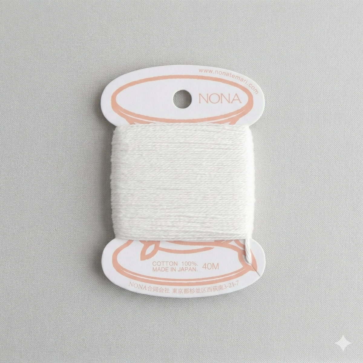 NONA Card Thread - Naturally Dyed Cotton Embroidery Thread (40m)