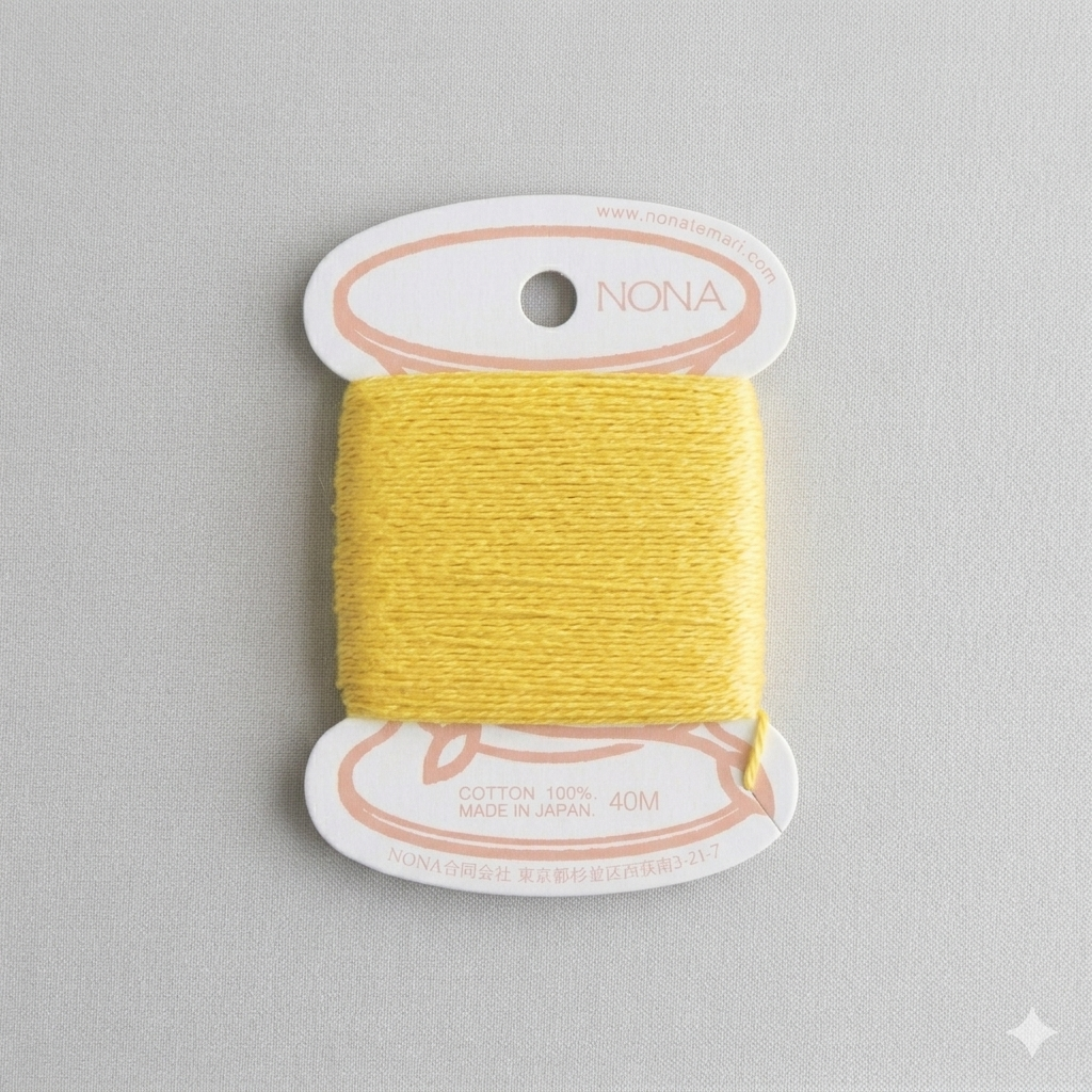 NONA Card Thread - Naturally Dyed Cotton Embroidery Thread (40m)