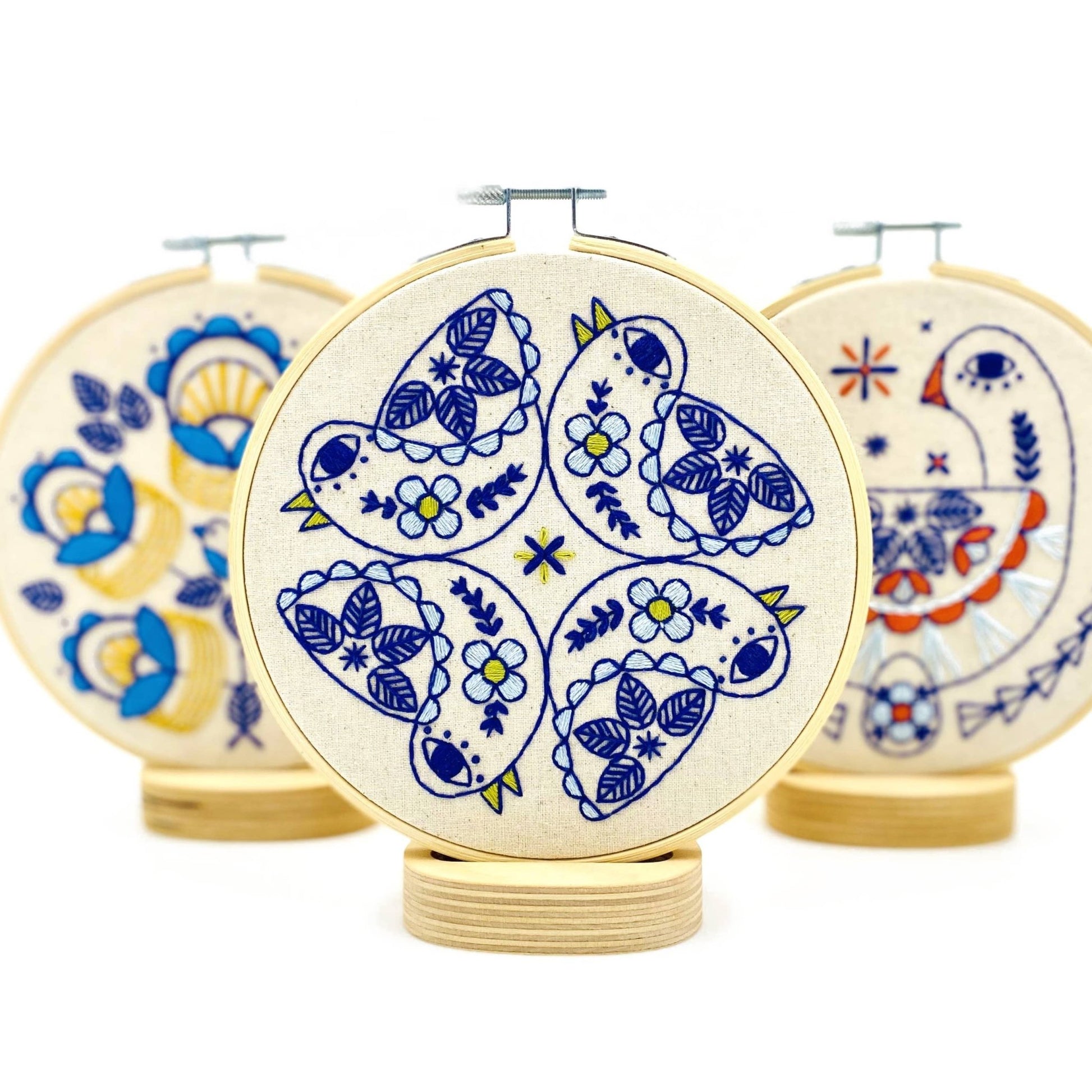 Calling Birds Complete Embroidery Kit - homesewn