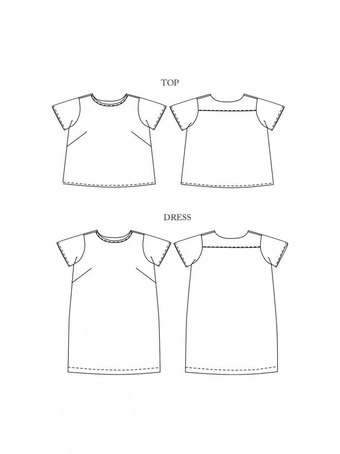 CAMBER Dress & T-Shirt 8-18 - PDF PATTERN - homesewn
