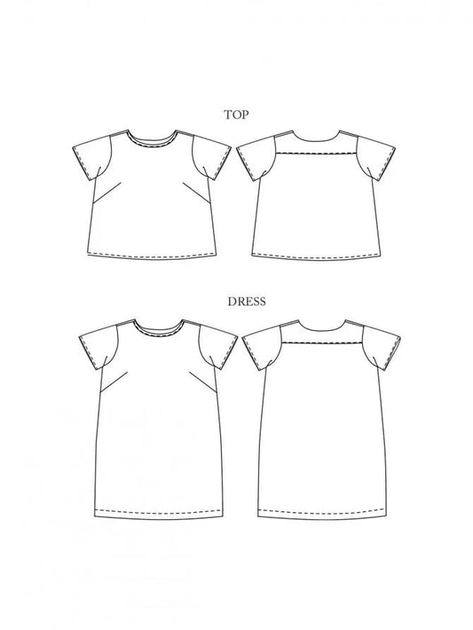 CAMBER Dress & T-Shirt 8-18 - PDF PATTERN - homesewn