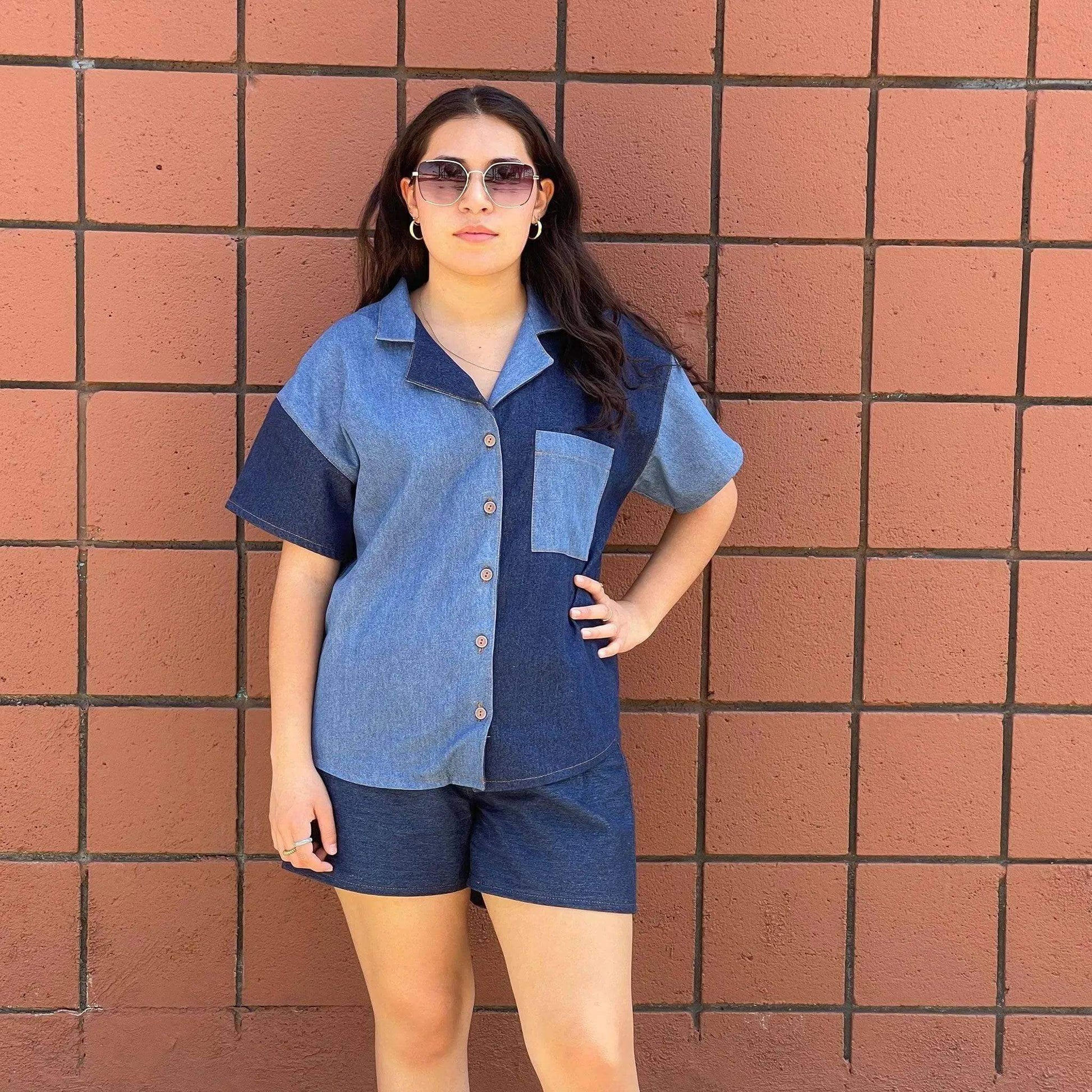 Camp Shirt and Shorts Sewing pattern PDF DOWNLOAD - homesewn