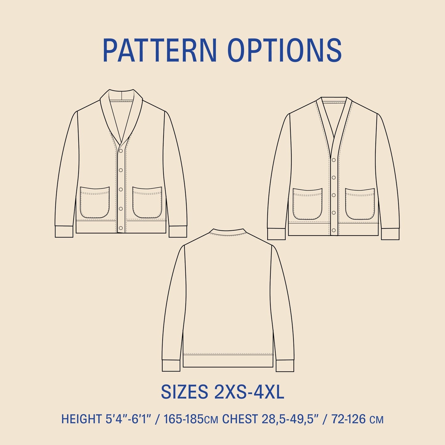 Cardigan Sewing Pattern PDF DOWNLOAD - homesewn