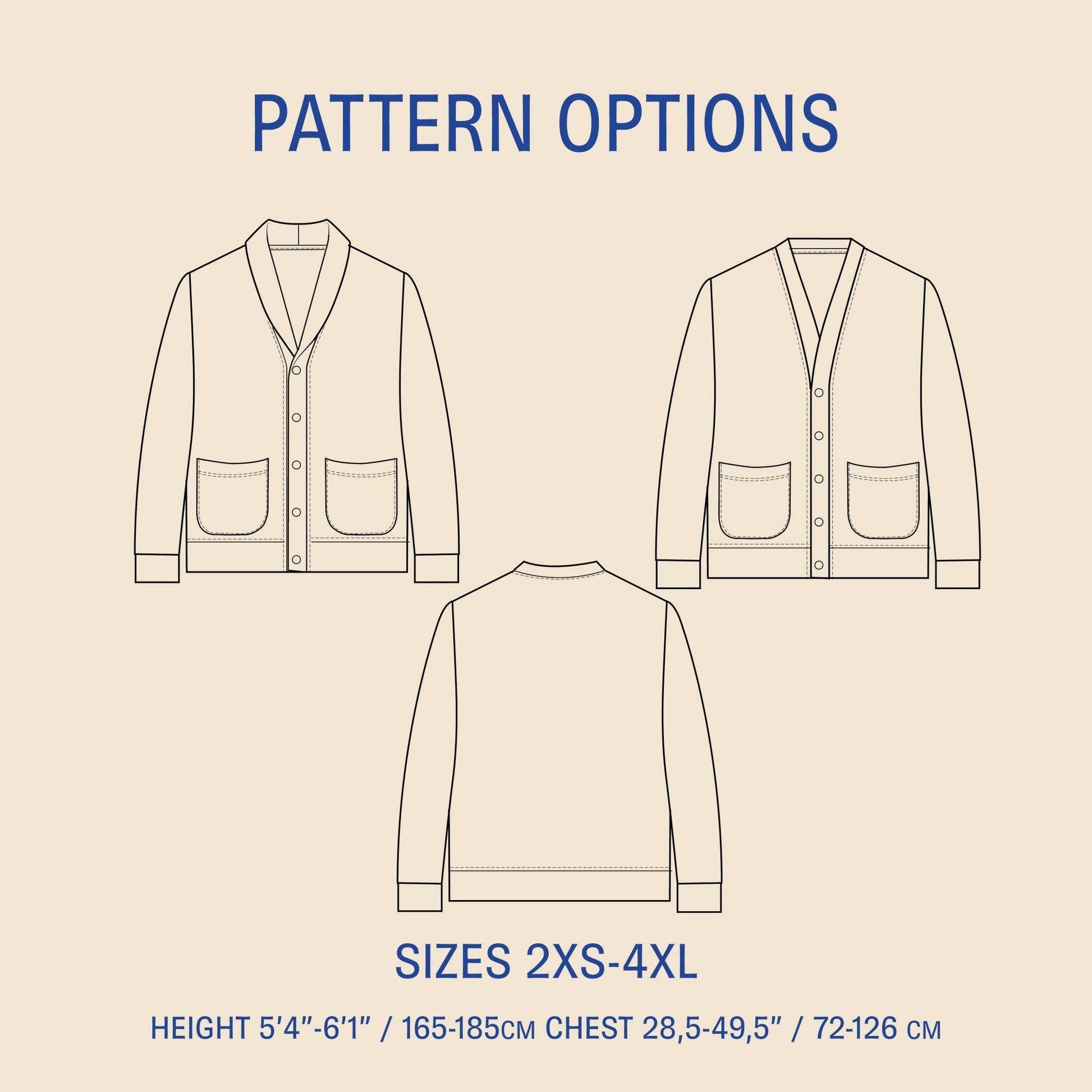Cardigan Sewing Pattern PDF DOWNLOAD - homesewn
