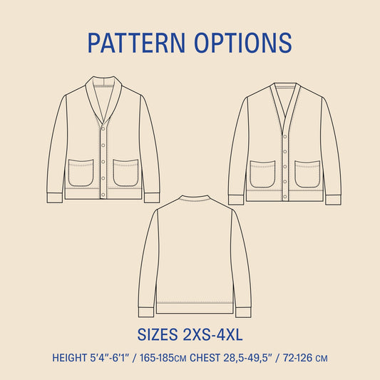 Cardigan Sewing Pattern PDF DOWNLOAD - homesewn