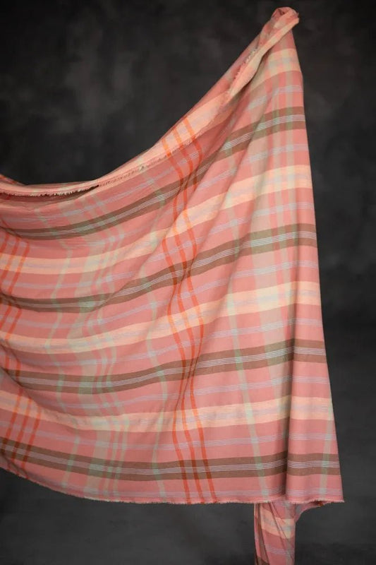 Carousel Gingham Cotton/Linen - 58" Wide - homesewn
