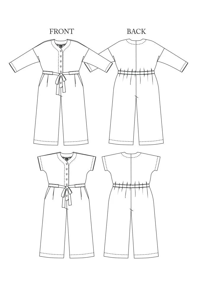 CASSIDY Jumpsuit 18-28 - PDF PATTERN - homesewn