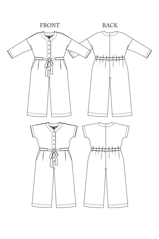 CASSIDY Jumpsuit 6-18 - PDF PATTERN - homesewn