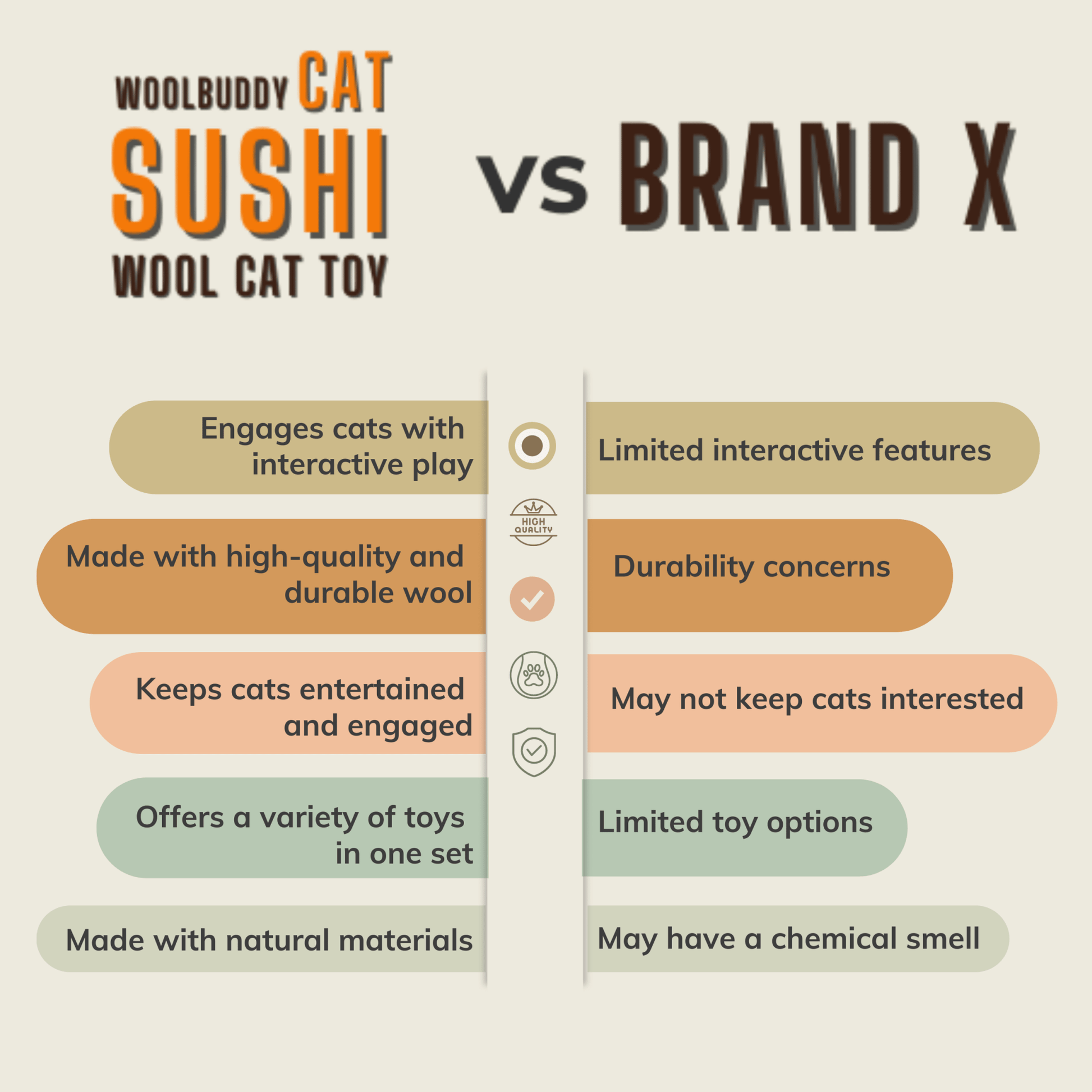 Cat Sushi Toy - homesewn