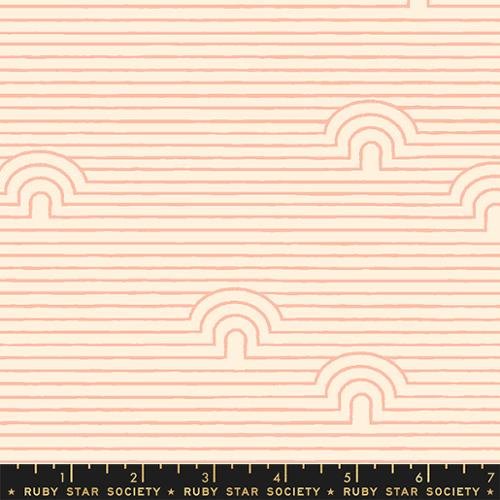 Caves - Peach - Linear - homesewn