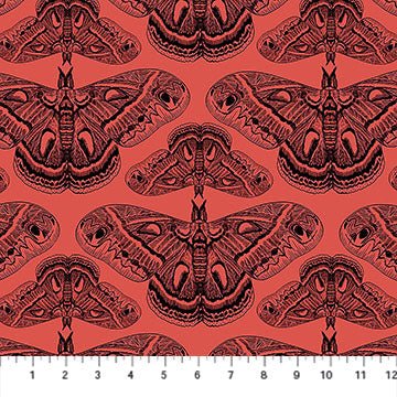 Cecropia - Guava - Indelible Ink - QUILTING COTTON/POPLIN - homesewn