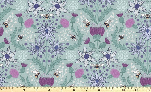 Celtic Dreams - Mirrored Bee in Blue Egg - A608 - homesewn