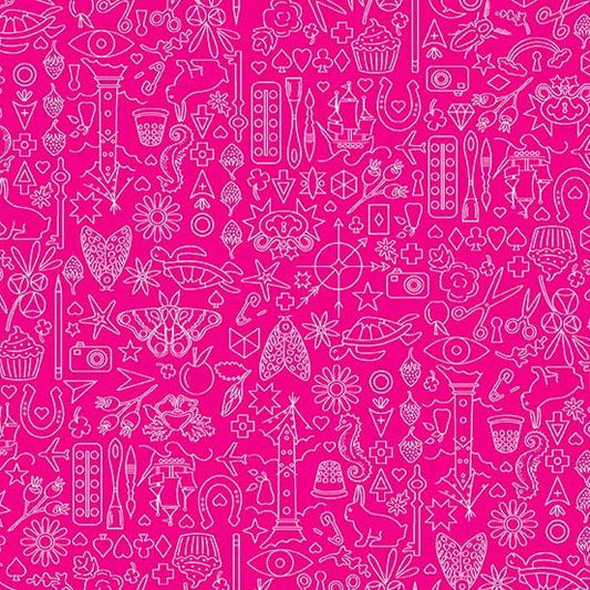 Century Print - Strawberry - Sun Print 2019 - homesewn