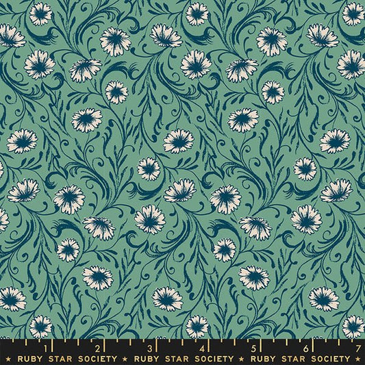 Chamomile - Soft Aqua - Reading Nook - homesewn