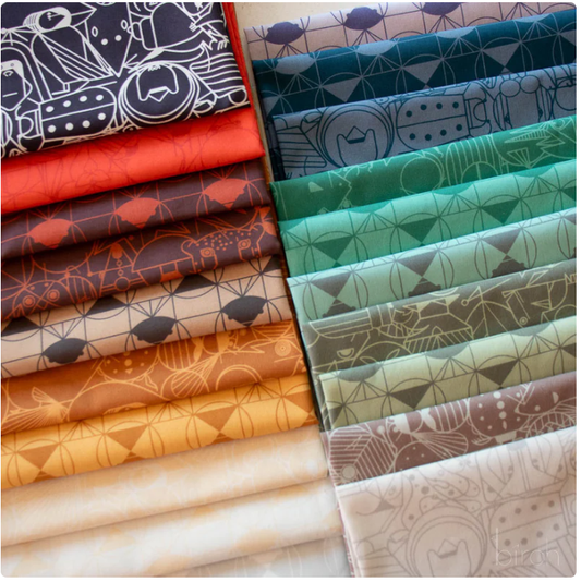 Charley Harper End Papers Vol.2 Fat Quarter Bundle - ORGANIC - homesewn