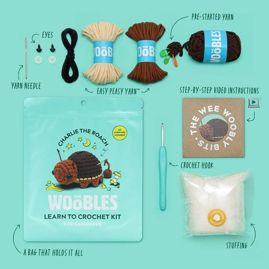Charlie the Roach Crochet Kit - homesewn