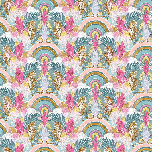 Cheetah Rainbows - Dreamscape - 90563 - 62 - homesewn