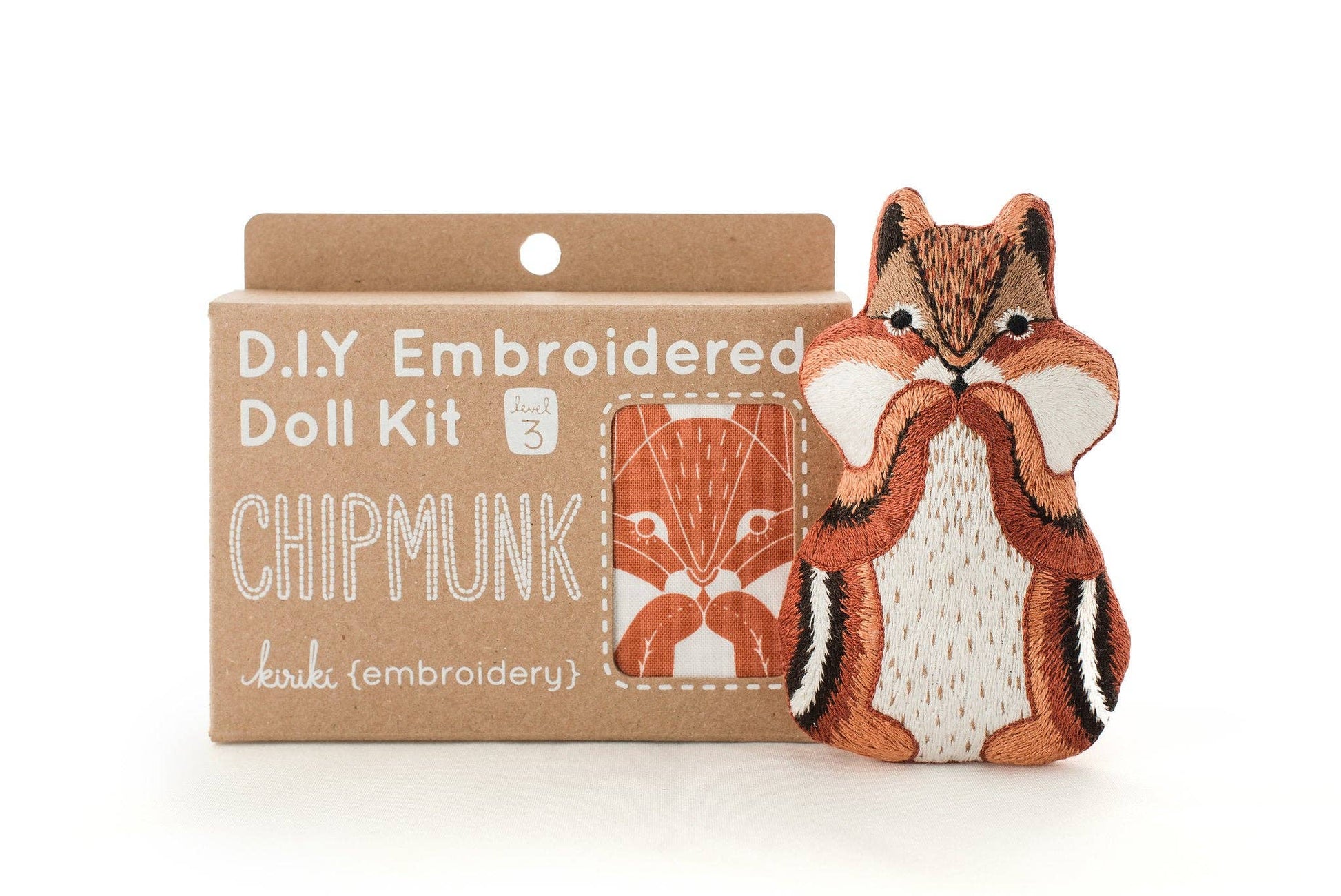 Chipmunk - Embroidery Kit - homesewn